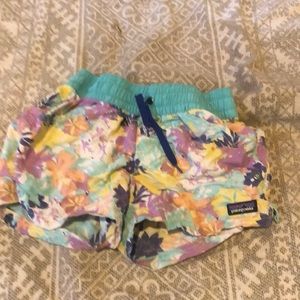 Floral, colorful Patagonia Hiking shorts